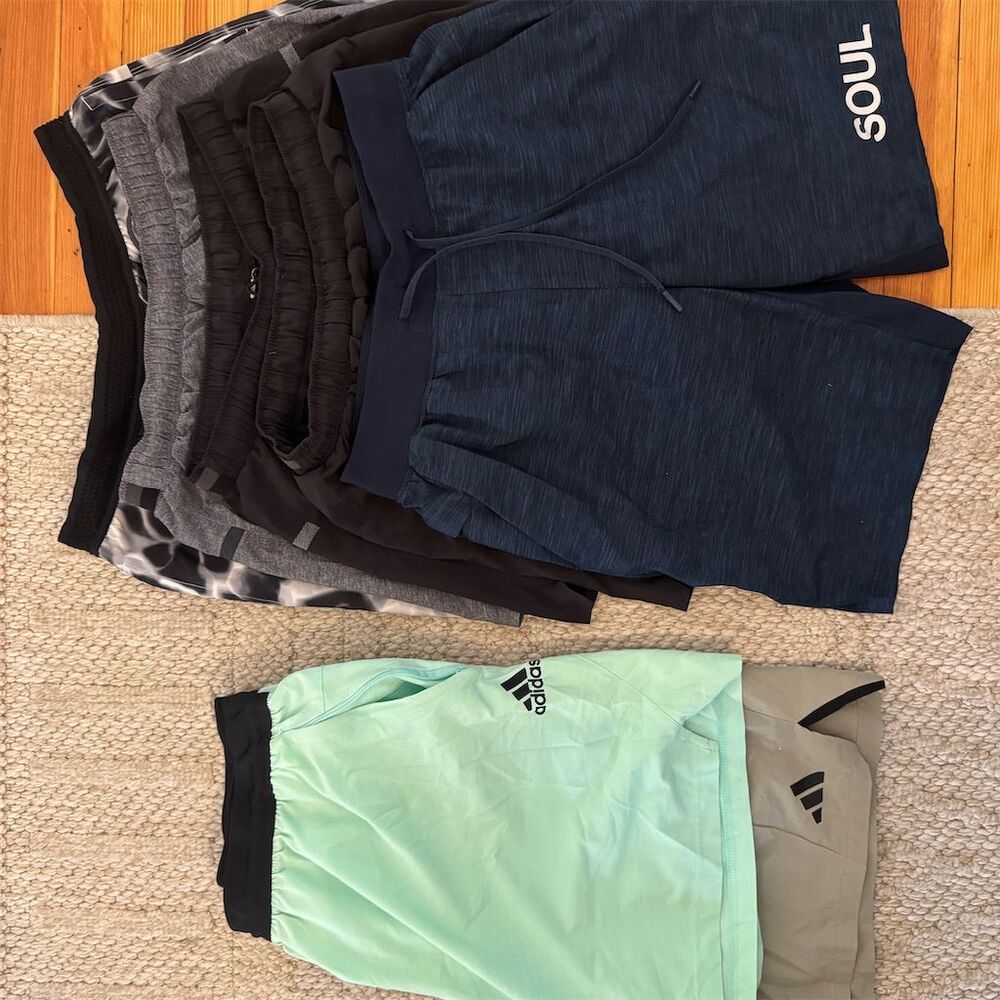 Men's Athletic Shorts Bundle Size M-XL Adidas, Lululemon & Fabletics